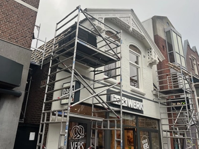 Dakwerk met steiger Loodgieter Amsterdam.eu team